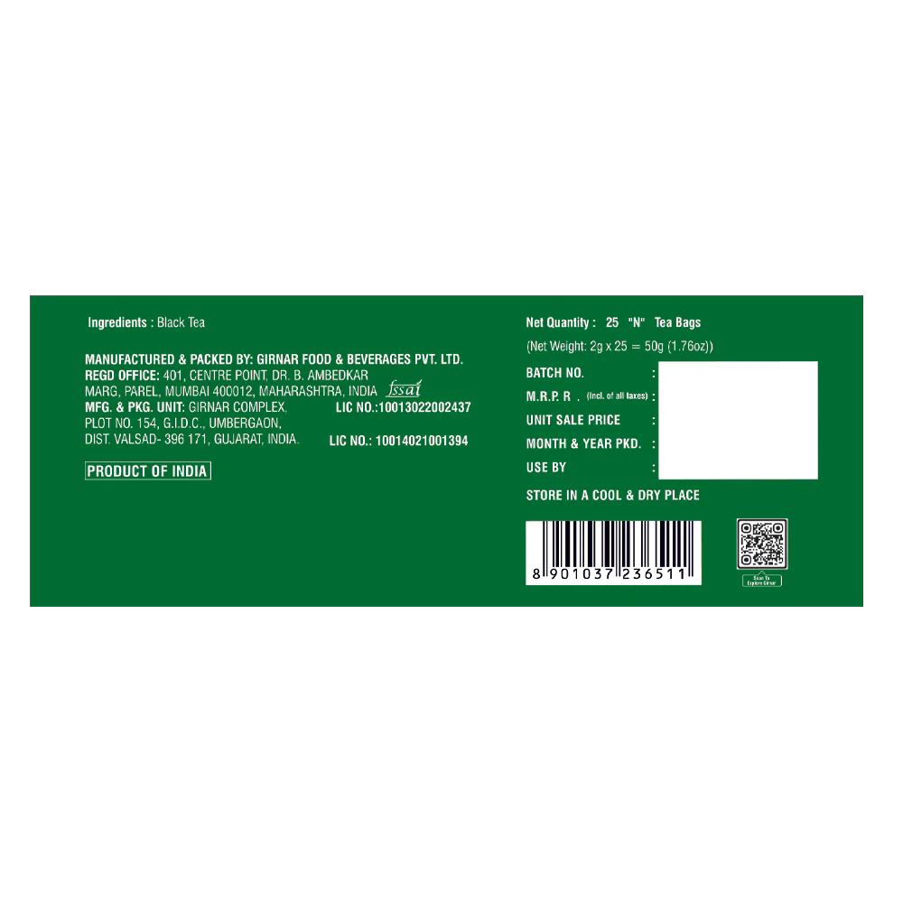 Girnar Black Tea Bags - Royal Cup Tea - Image 6
