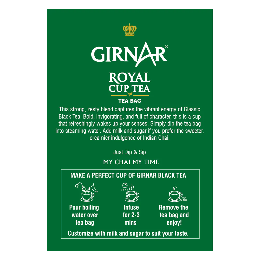 Girnar Black Tea Bags - Royal Cup Tea - Image 7