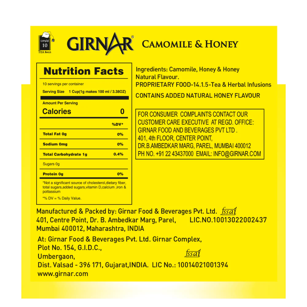 Girnar Camomile Infusion With Honey - Image 4