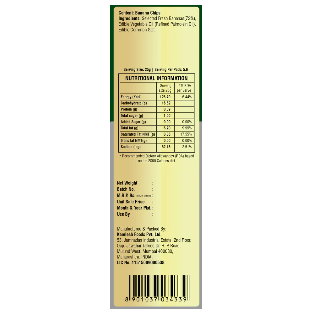 Girnar Chai Nashta - Banana Chips - Image 2