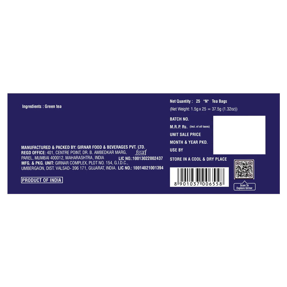 Girnar Green Tea Bags - Image 3