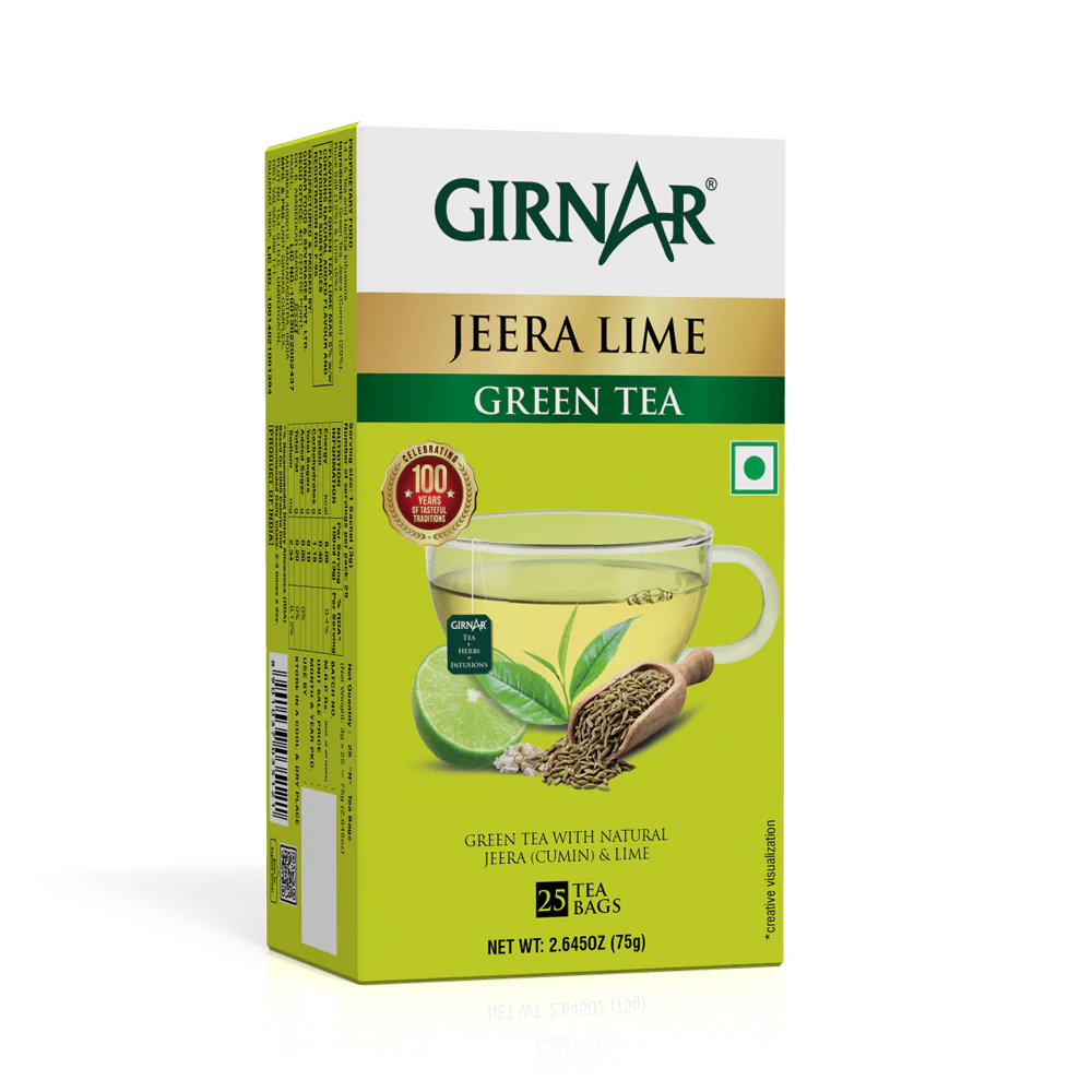 Girnar Green Tea Bags - Jeera Lime - Image 3