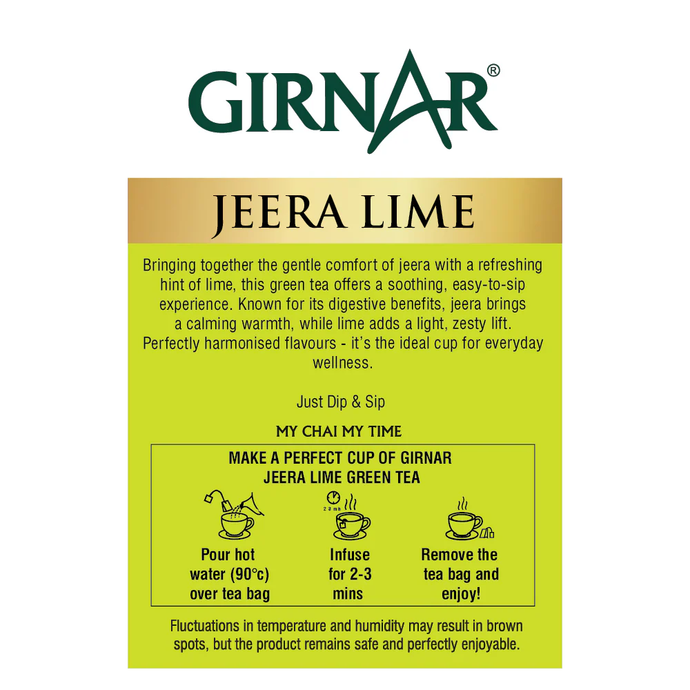 Girnar Green Tea Bags - Jeera Lime - Image 9