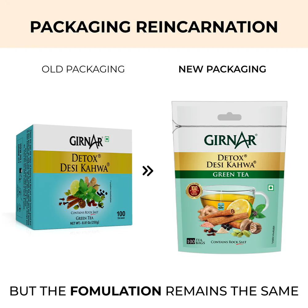 Girnar Green Tea Bags - Detox / Desi Kahwa - Image 13
