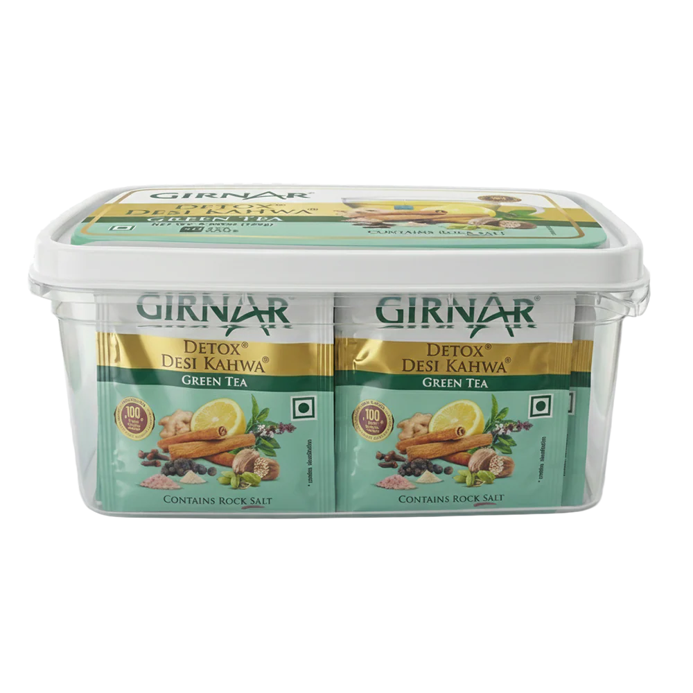 Girnar Green Tea Bags - Detox / Desi Kahwa - Image 5