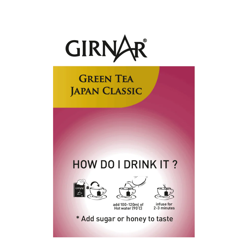 Girnar Green Tea Bags - Japan Classic - Image 3