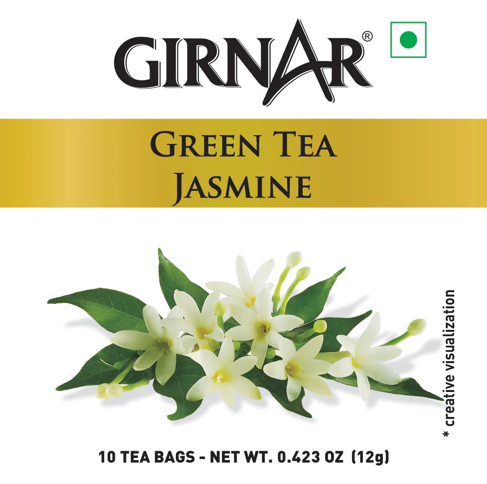 Girnar Green Tea Bags - Jasmine - Image 5
