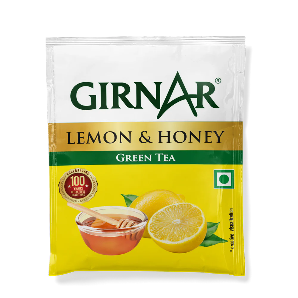 Girnar Green Tea Bags - Lemon & Honey - Image 3