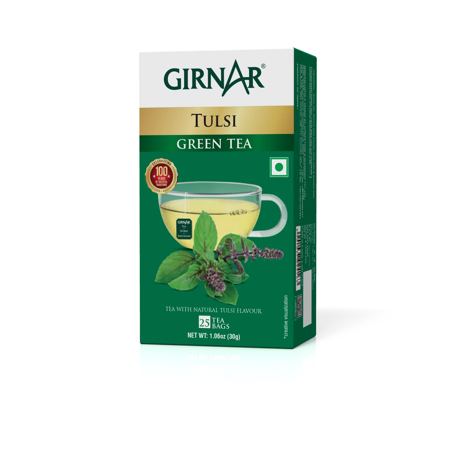 Girnar Green Tea Bags - Tulsi - Image 4