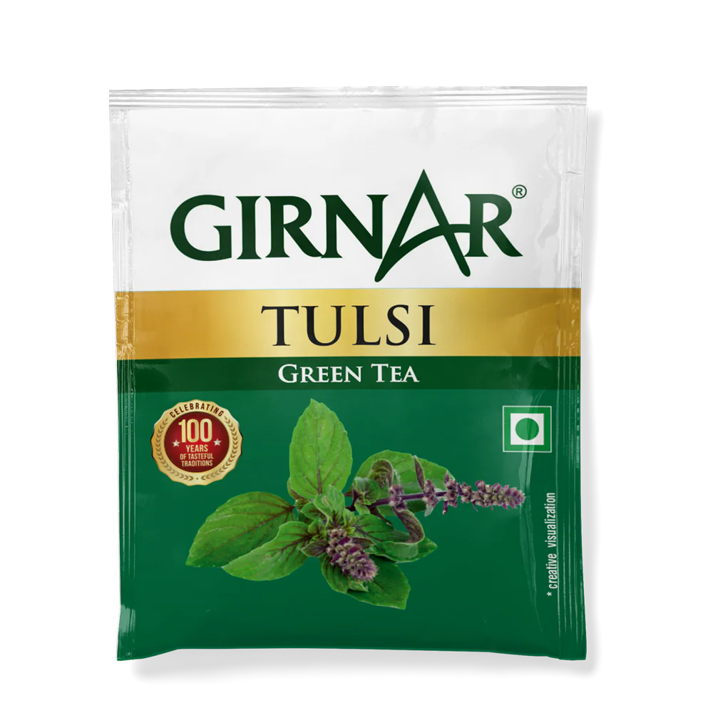Girnar Green Tea Bags - Tulsi - Image 5