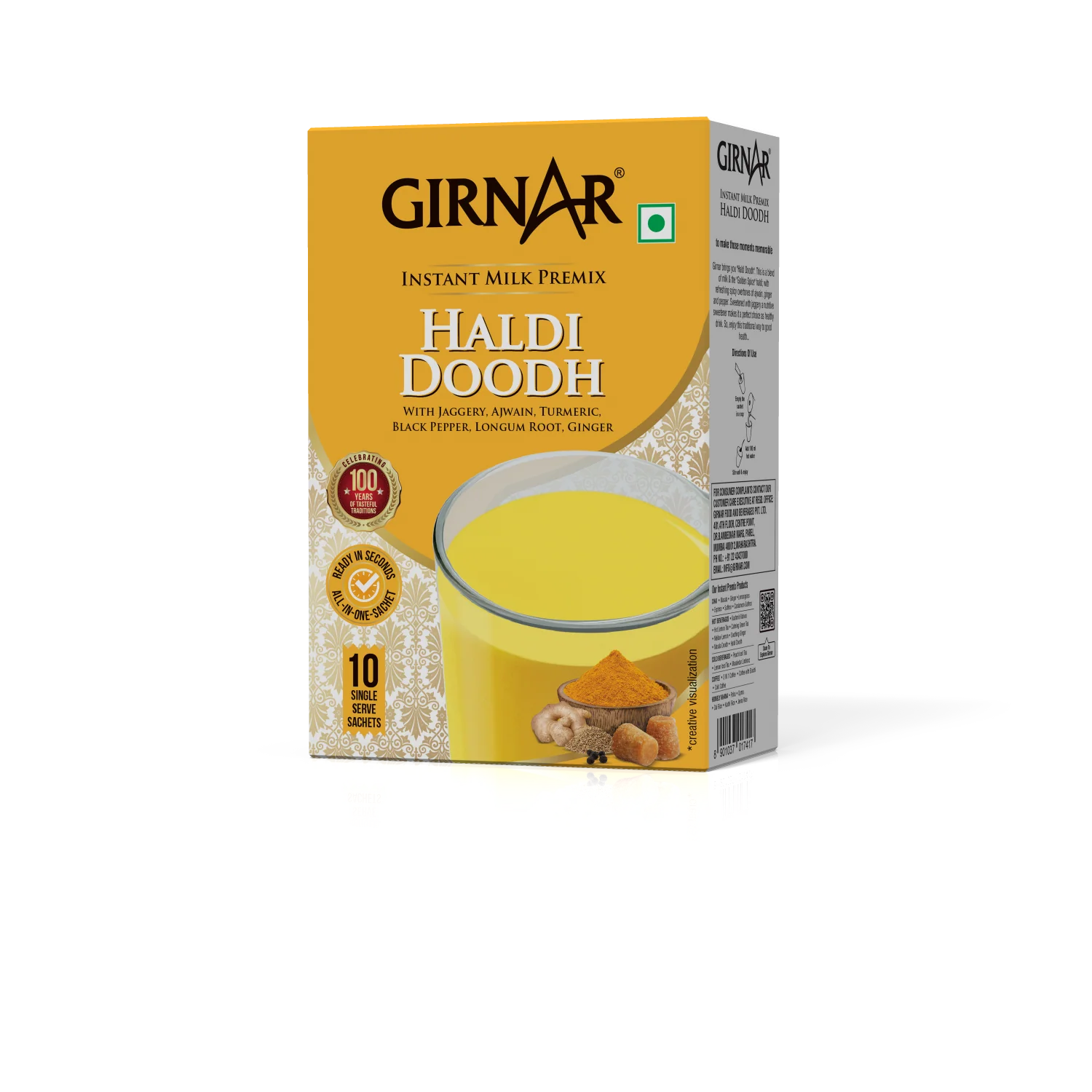 Girnar Instant Milk Premix Haldi Doodh - Image 2