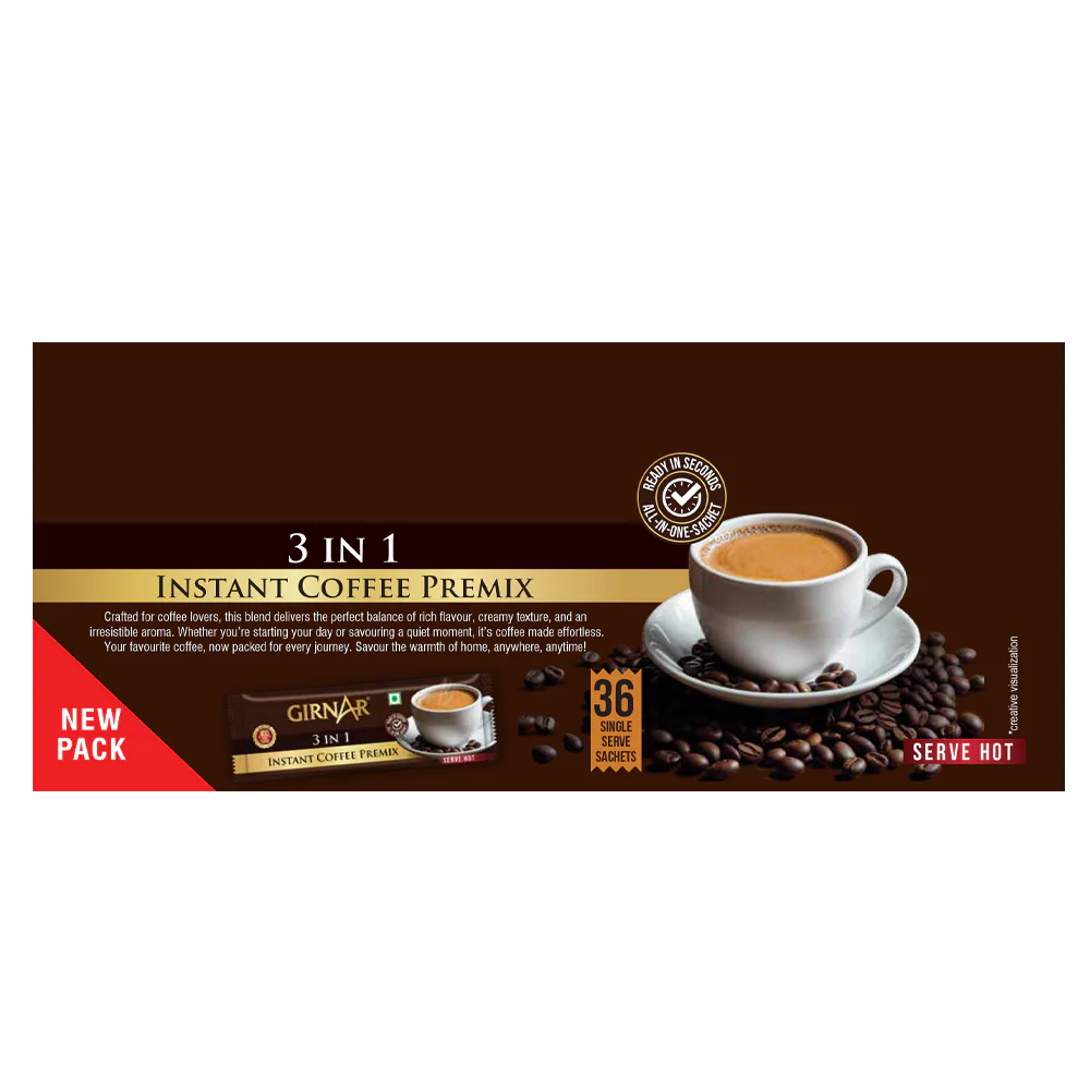 Girnar Instant Premix 3 In 1 Coffee - Image 12
