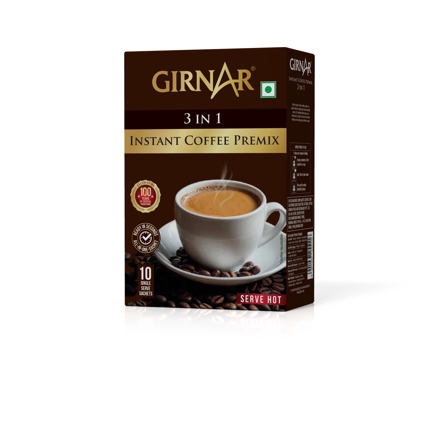 Girnar Instant Premix 3 In 1 Coffee - Image 2