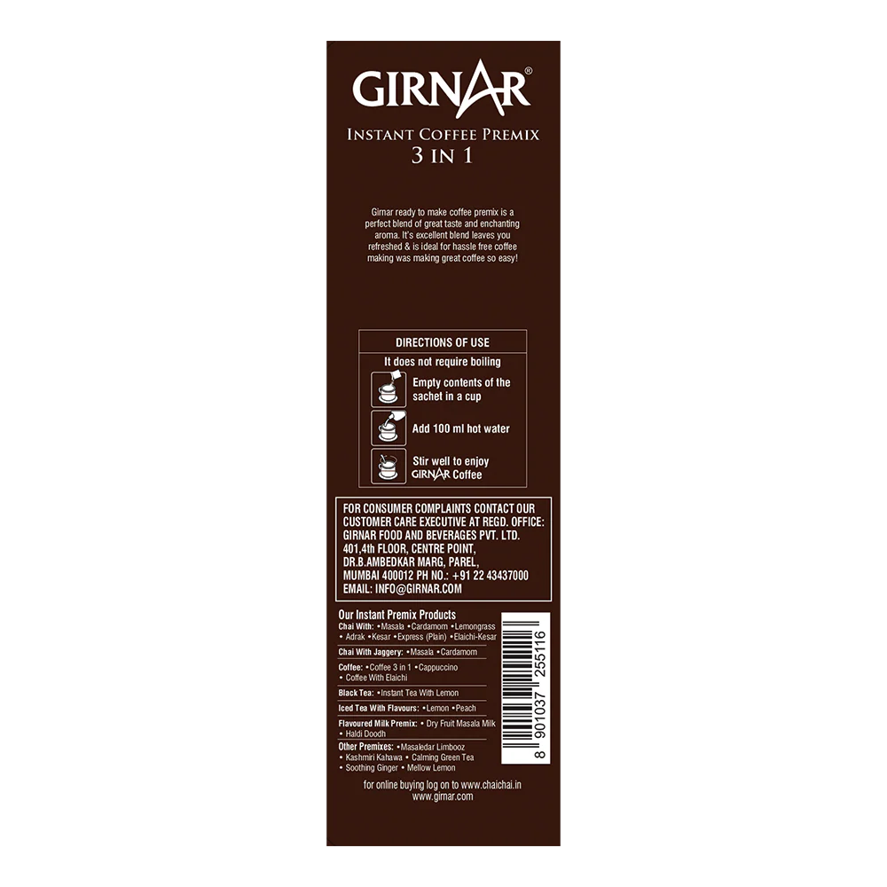 Girnar Instant Premix 3 In 1 Coffee - Image 3