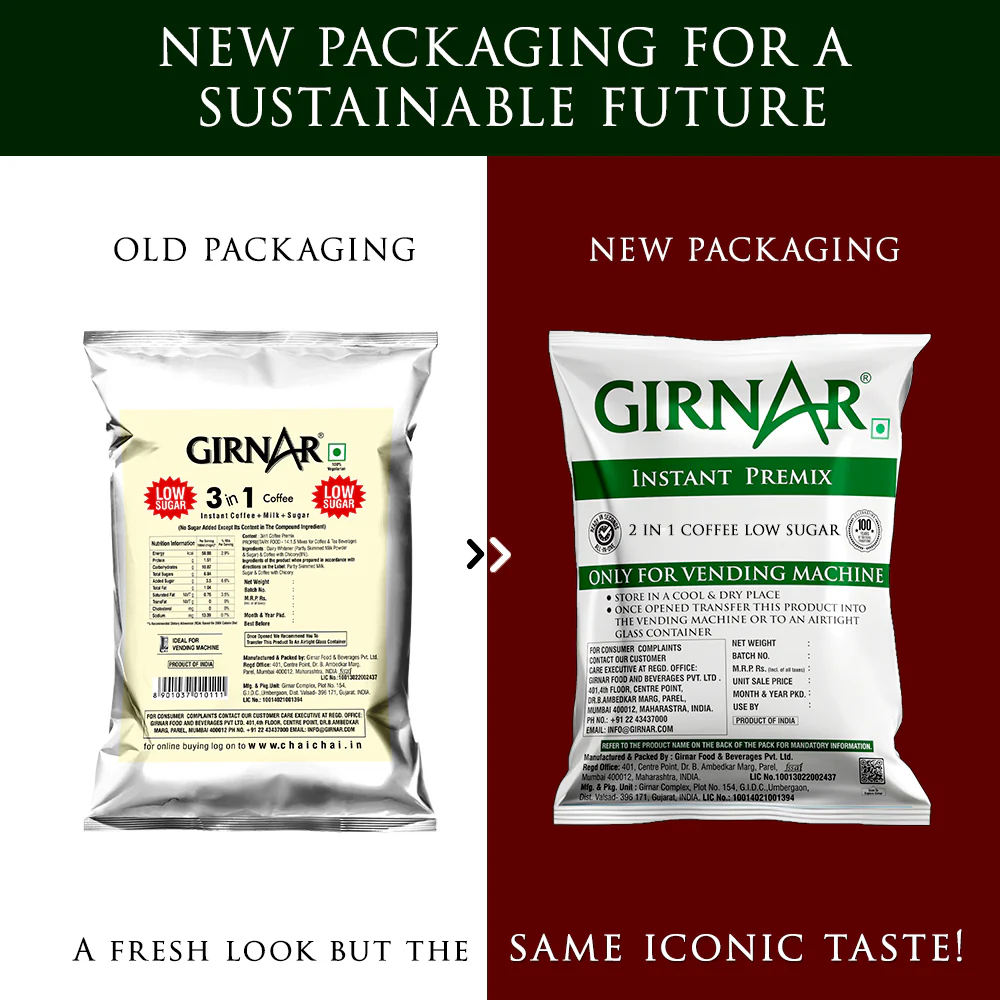 Girnar Instant Premix 3 In 1 Coffee (1kg Vending Pack) - Image 5