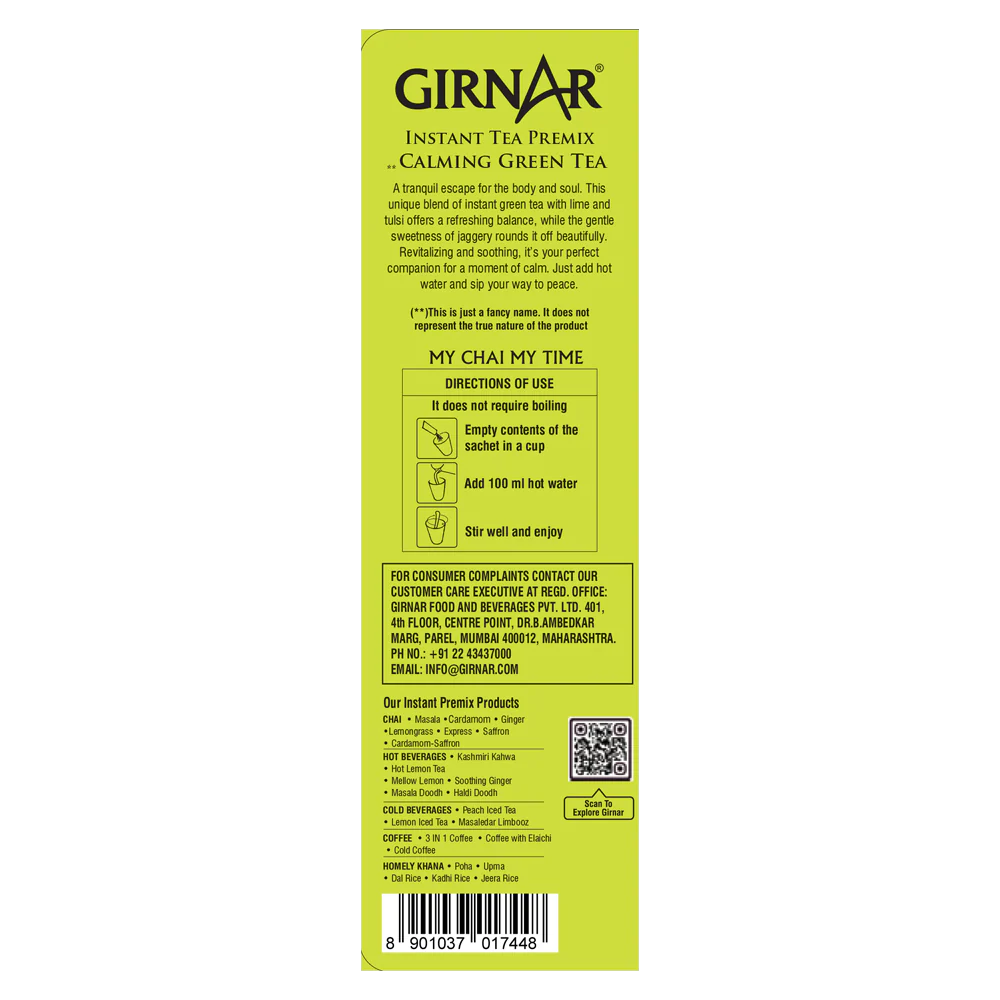 Girnar Instant Premix Calming Green Tea - Image 2