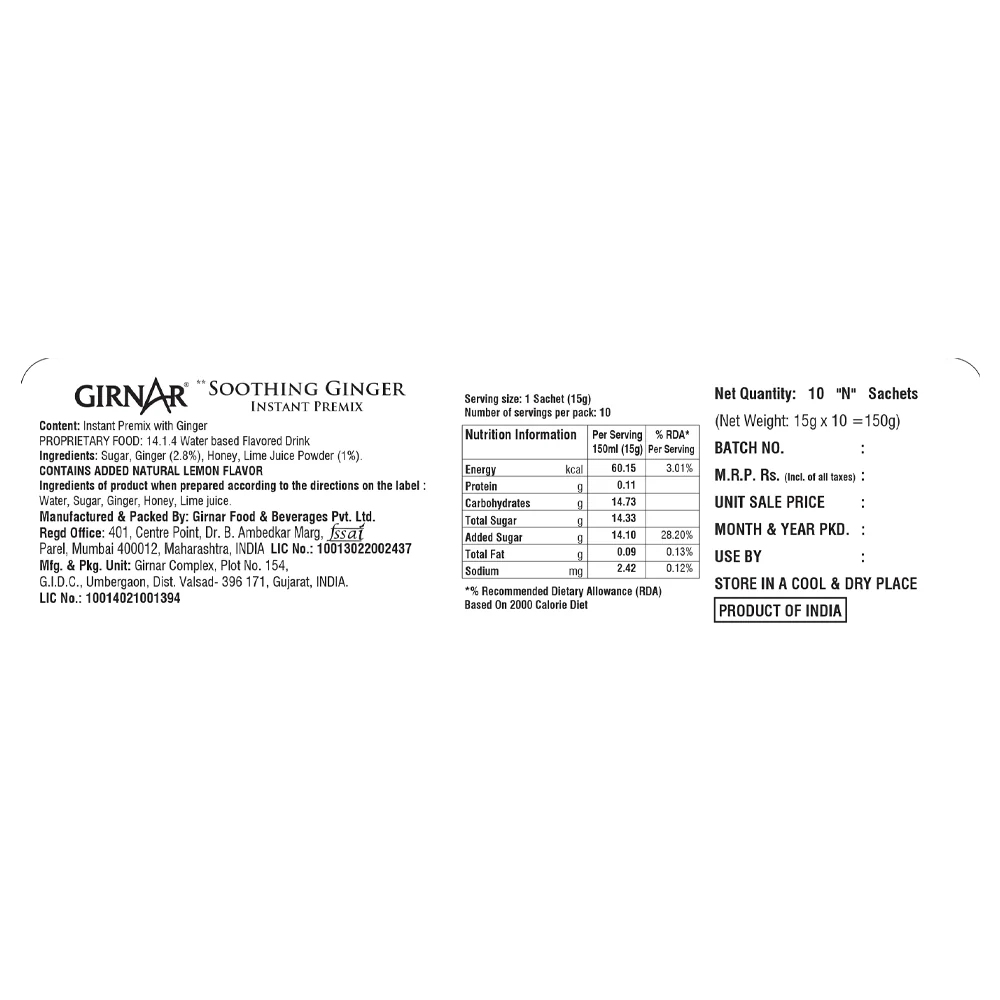 Girnar Instant Premix Soothing Ginger - Image 3