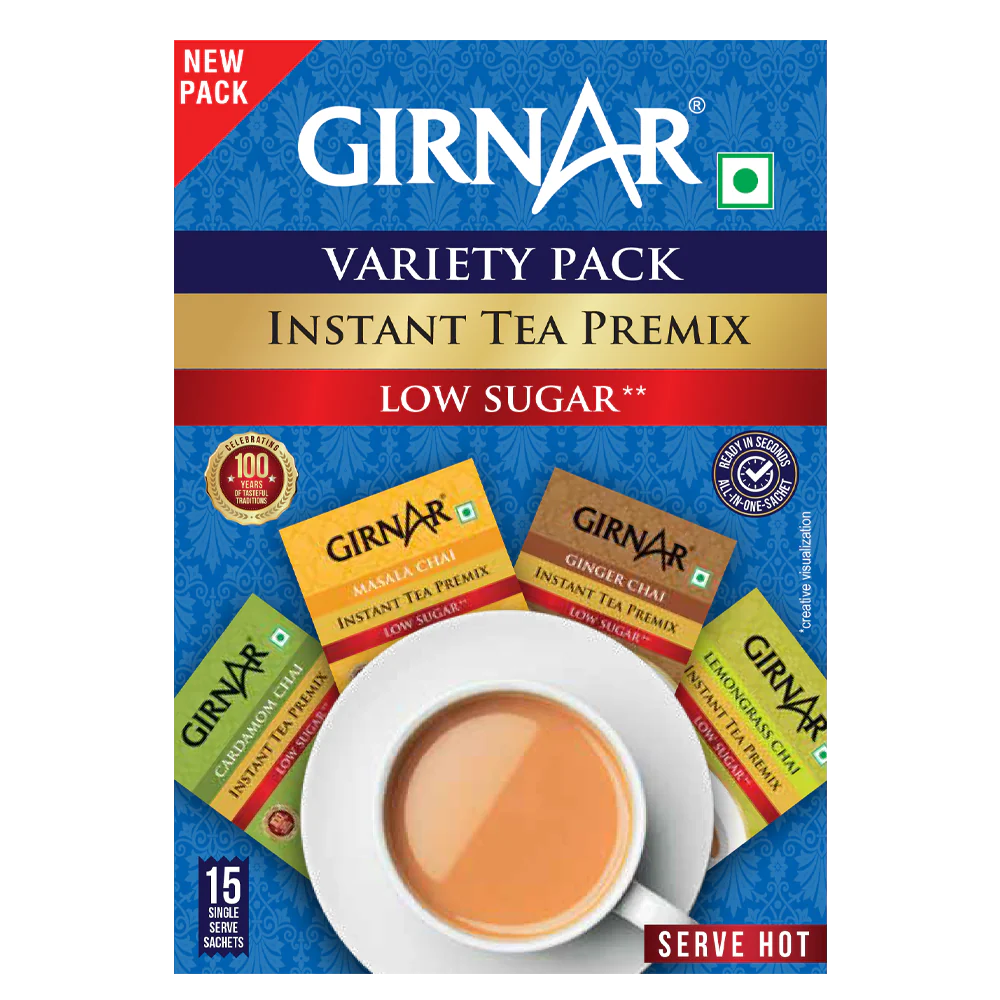 Girnar Instant Tea Premix Low Sugar Variety Pack - Image 4