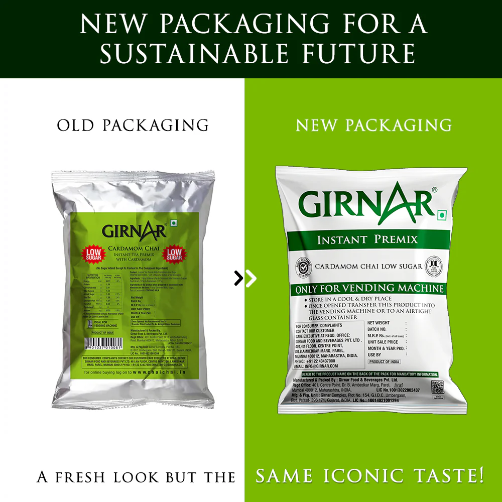 Girnar Instant Tea Premix With Cardamom (1kg Vending Pack) - Image 4