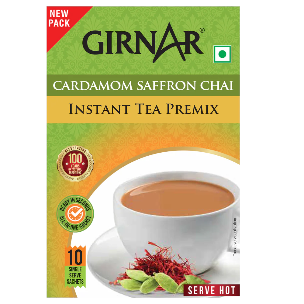 Girnar Instant Tea Premix With Cardamom-Saffron - Image 6