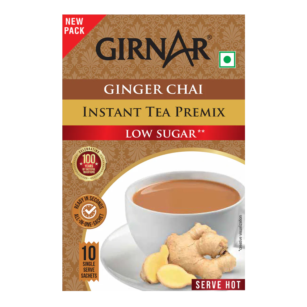 Girnar Instant Tea Premix With Ginger (Low Sugar) - Image 6