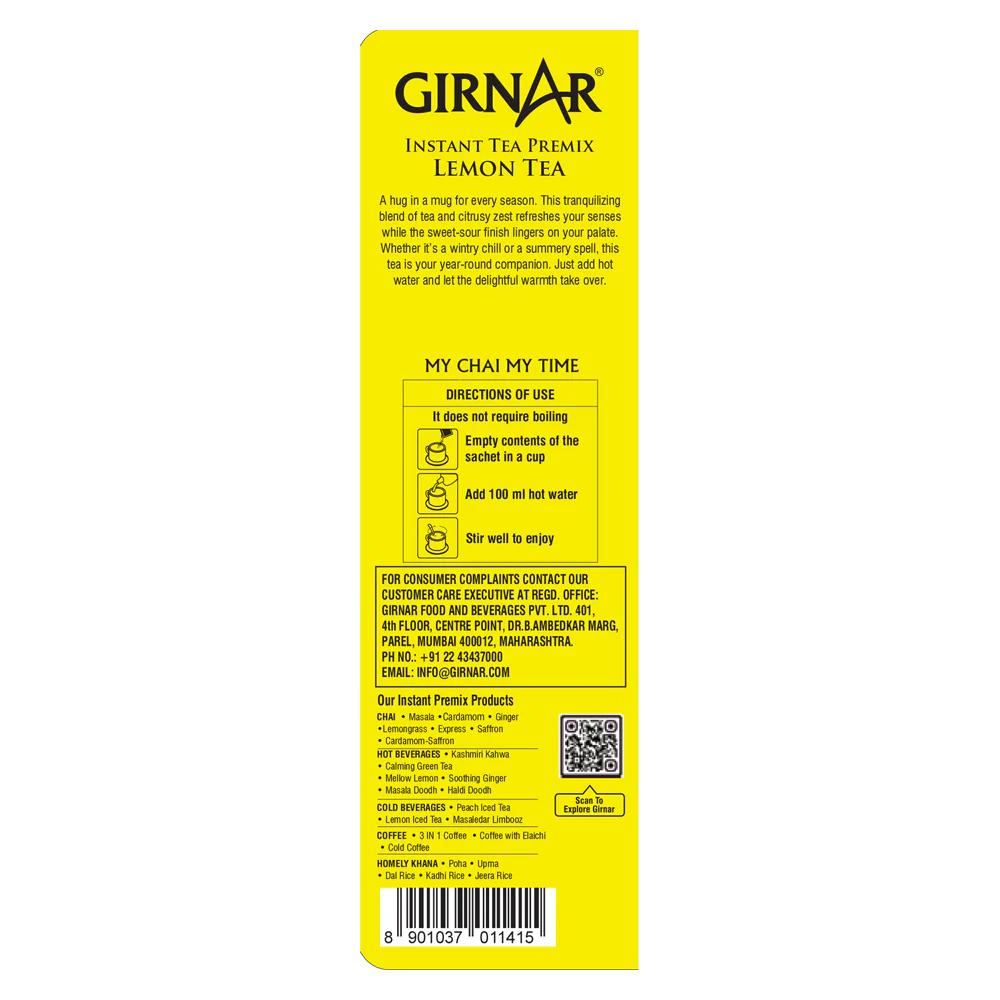 Girnar Instant Tea Premix With Lemon - Image 3