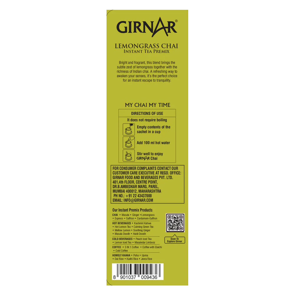 Girnar Instant Tea Premix With Lemongrass - Image 4