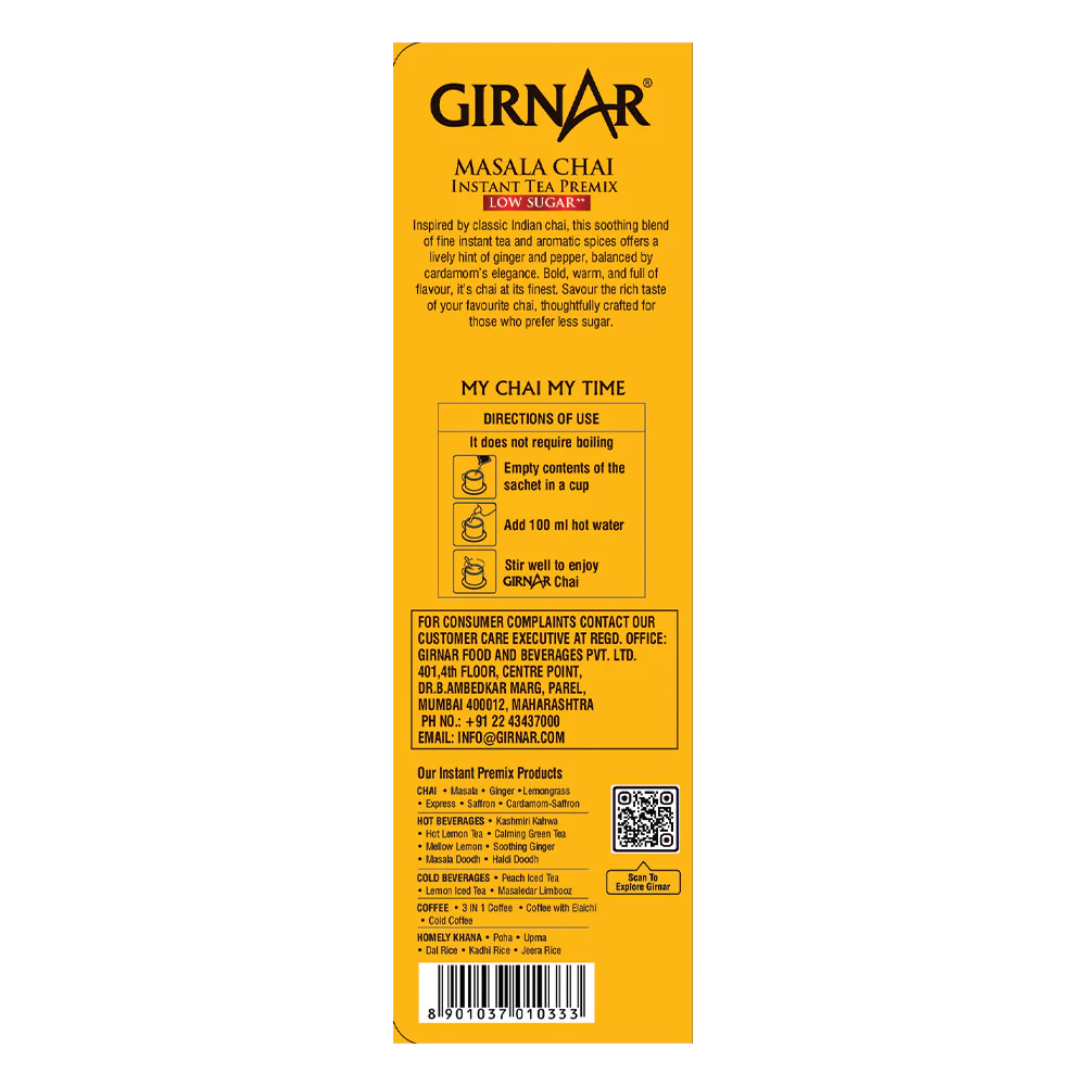 Girnar Instant Tea Premix With Masala (Low Sugar) - Image 3