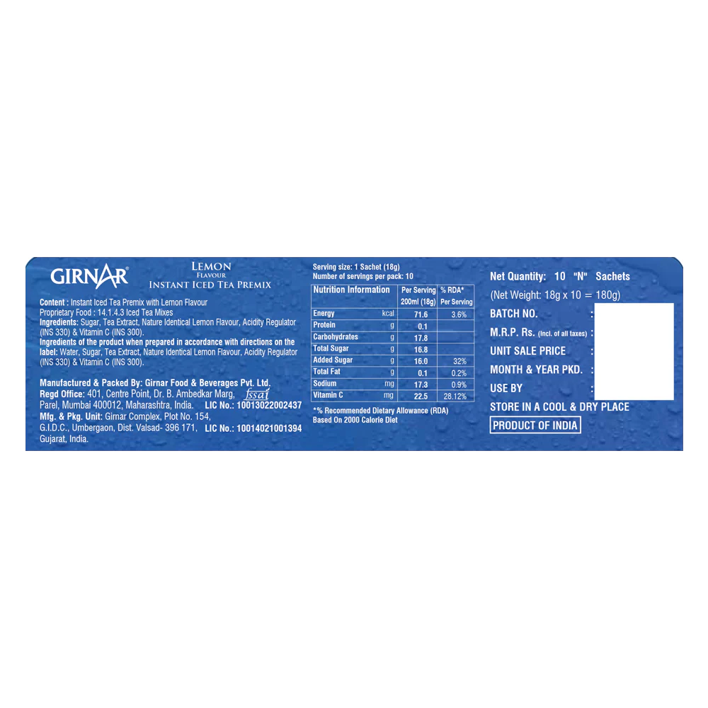 Girnar Lemon Iced Tea - Image 3