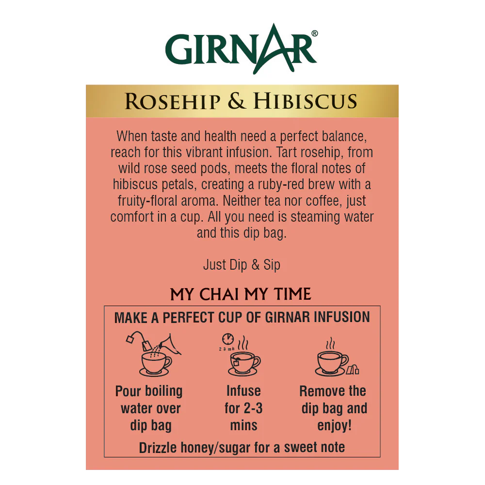 Girnar Rosehip & Hibiscus Herbal Infusion - Image 3