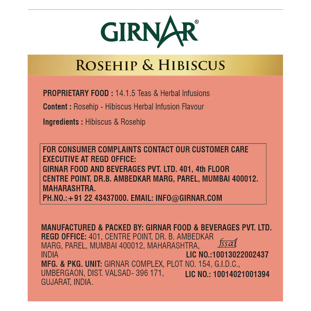 Girnar Rosehip & Hibiscus Herbal Infusion - Image 4