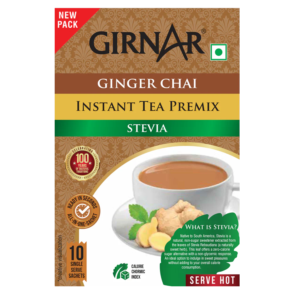 Girnar Instant Ginger Chai Premix With Stevia - Image 5