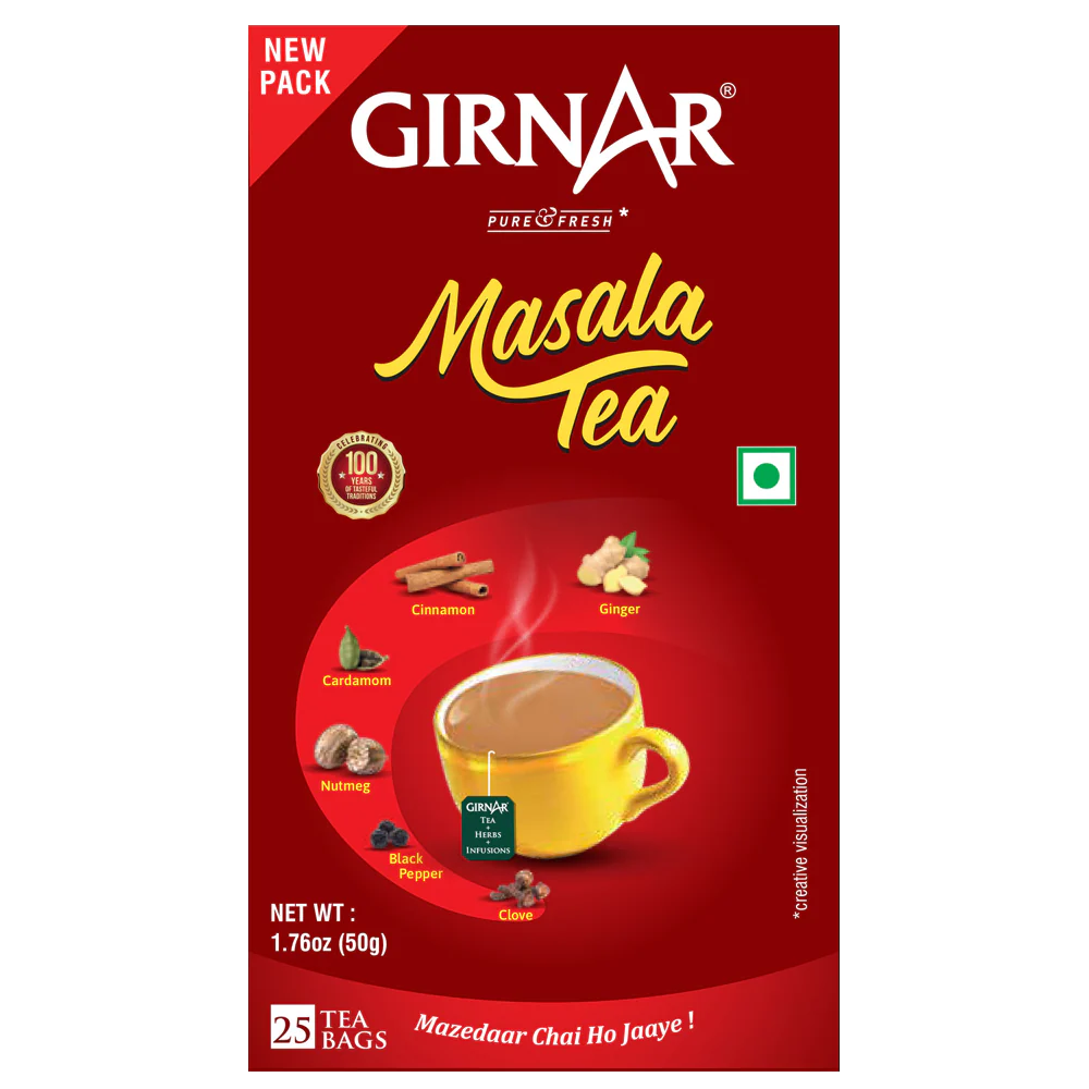Girnar Black Tea Bags - Masala Tea - Image 4