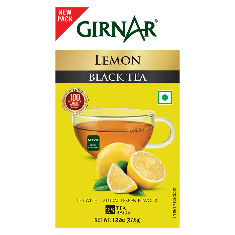 Girnar Black Tea Bags - Lemon - Image 6