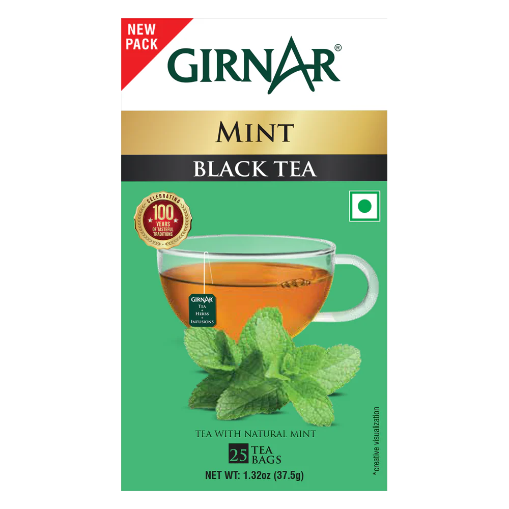 Girnar Black Tea Bags - Pudina - Image 8